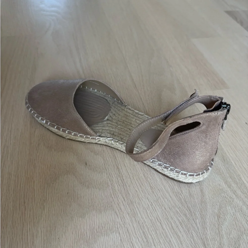 New Eileen Fisher Womens Lala Ankle Sandal 9.5 Jute Espadrille Flat Zip